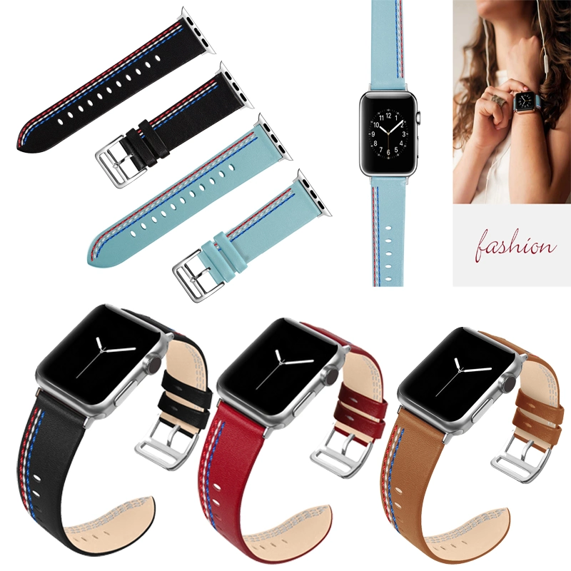 Custom High Quality Smart Watch Band Genuine Leather Wristwatch Strap