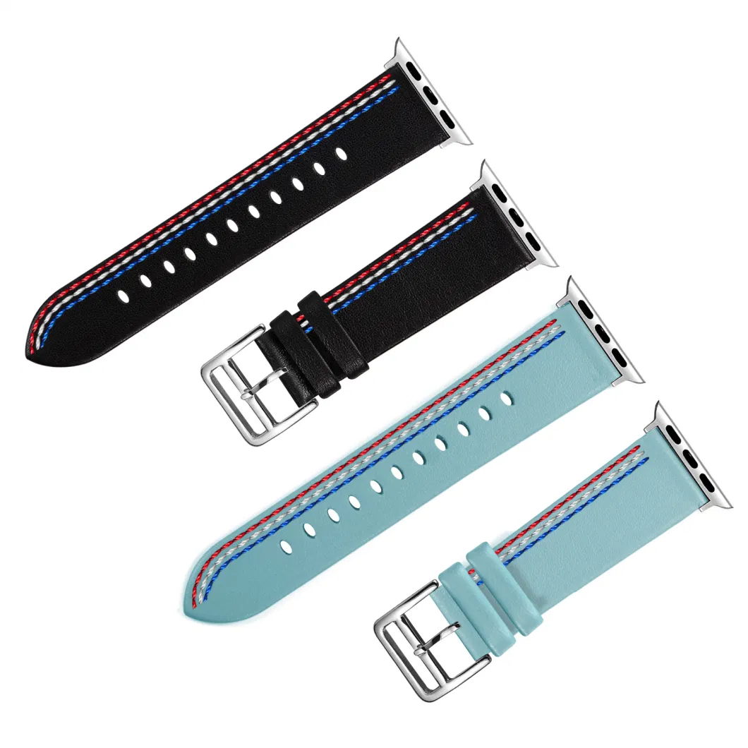 Custom High Quality Smart Watch Band Genuine Leather Wristwatch Strap