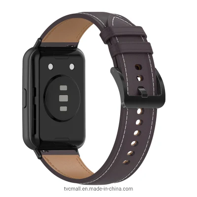 per Huawei Watch Fit 2 cinturino smartwatch regolabile in vera pelle PU