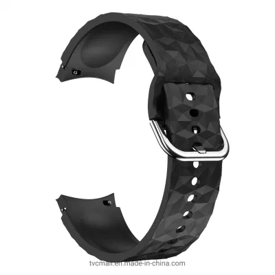 Cinturino per orologio con motivo a rombo Cinturino sportivo in silicone morbido per Samsung Galaxy Watch 4 40mm/44mm/Orologio 4 Classic 42mm/46mm/Orologio 5 40mm/44mm